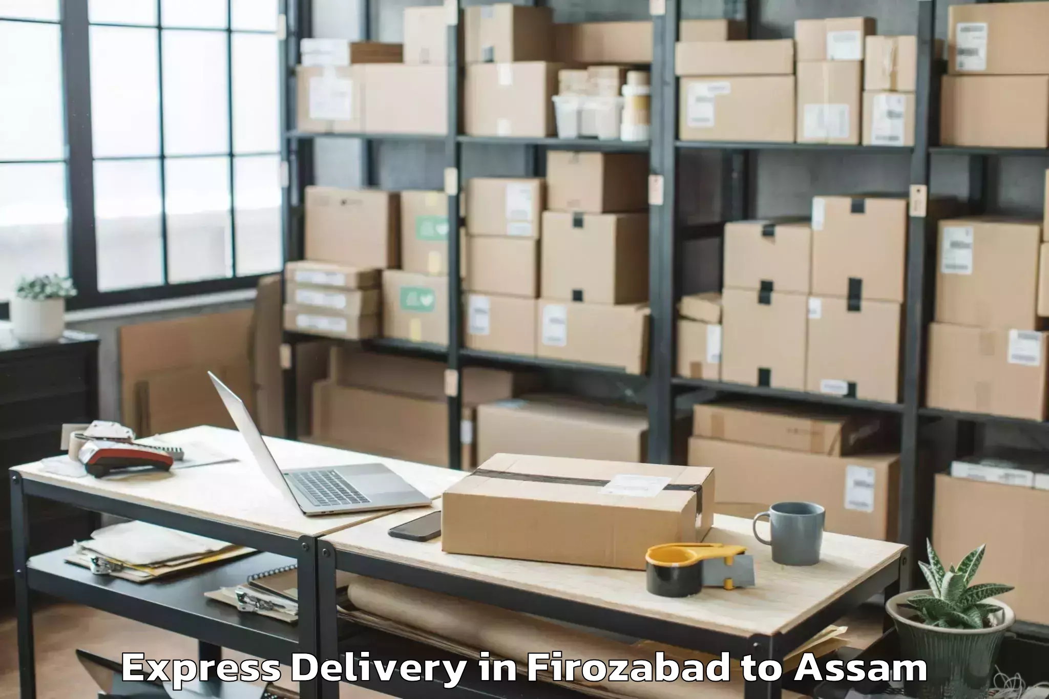 Affordable Firozabad to Bilasipara Express Delivery